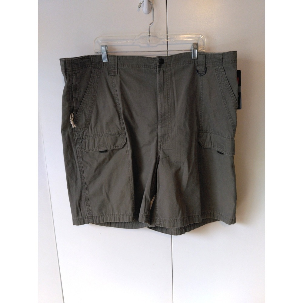 Wrangler Hiker Men Cargo Shorts Size 46 Khaki Relaxed Fit Durable Comfort Waist